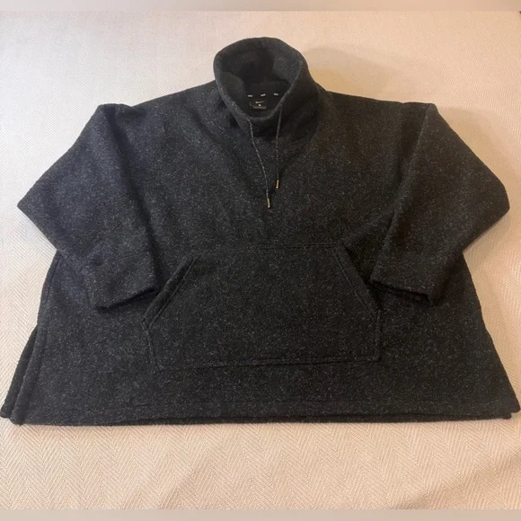 Nike Therma Fleece S Cowl Black pullover Gold embroidered Oversized. Size - LG - Picture 3 of 11